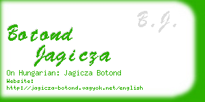 botond jagicza business card